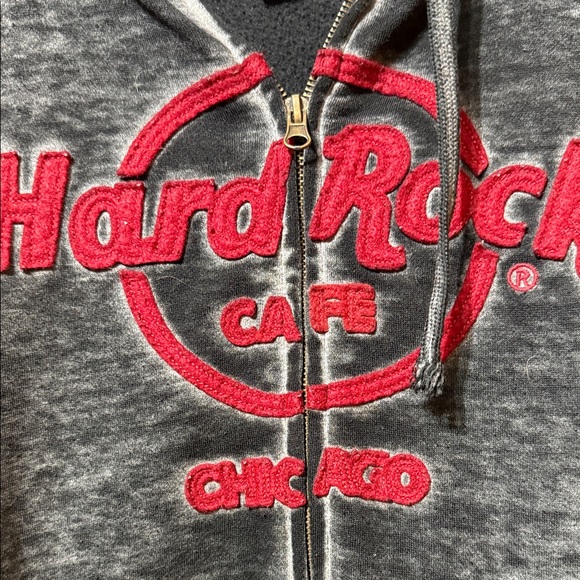 Hard Rock Cafe Black and Red Hoodie - Picture 3 of 5